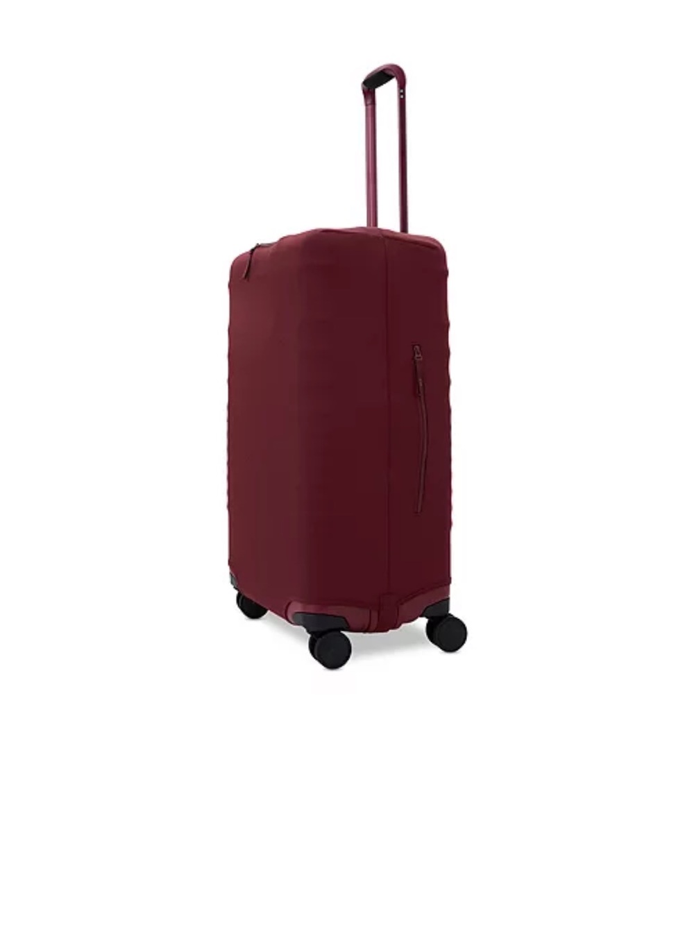 BÉIS The Medium Check-In Roller Luggage Cover in Burgundy - Picture 6 of 8